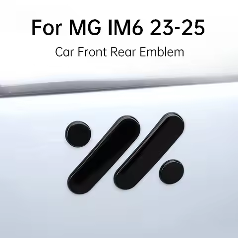 For IM6 23-25 Zhiji LS6 Car Front Rear Logo Blackened Steering Wheel Decoration Sticker Hood Trunk E