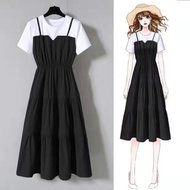 dress korean style/long dress korea/dress korea casual dress/dress