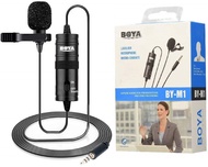 BOYA Clip On Microphone Lavalier Voice Recorder for Phone DSLR Camera Laptop