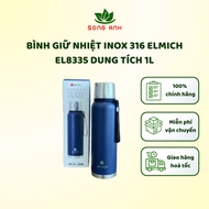 Elmich EL8335 316 stainless steel thermos bottle, 1L capacity