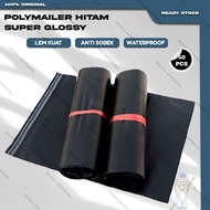 Plastik Packing Baju Kantong POLYMAILER Olshop isi 50 Lembar Hitam Ukuran Besar 40X60 50X60