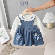 ORIGINAL Cotton Jeans Shandy Dress Set 1 - 4 Years Girls' Dress Pants babeebabyshop odilia rabbit st