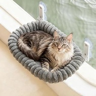 EDAGNY Large Window Lounger Hammock for Cats Soft with Removable Reversible Cover Cat Hammock Window