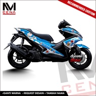 Aerox 155 Decal Sticker Aerox 155 Decal Sticker Aerox Full Body Striping Aerox doraemon Decal