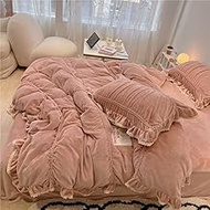 Bed Sheets Set, Bedding Sheets Pillowcases Kit, Twin Bed Set, Hotel Bedding, Home Decor(Pink) Z133