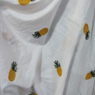 KATUN White base embroidered cotton fabric - embroidered cotton fabric - premium cotton material - b