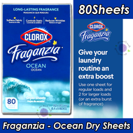 Clorox Fraganzia Dryer Sheets Wrinkle-Reducing Fabric Softener Sheets Dryer Sheets USA