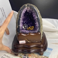 Multi-Gradient Agate Pattern Recruiting Popularity 可 ️ Enhance Personal Magnetic Field Increase Career Luck Stabilize Emotions ESPA+2.4kg Uruguay Amethyst Cave Crystal