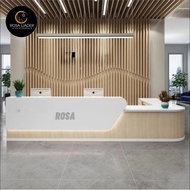 Meja Resepsionis / Meja Reception / Meja Lobby/ Meja Kasir/Meja Bar | Desain Lobby Kantor Hotel Lite