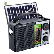 วิทยุ AM FM SW แบบพกพาพร้อมไฟฉาย LED BT วิทยุฉุกเฉินสำหรับการตั้งแคมป์กลางแจ้งและฉุกเฉิน[Winnereco W