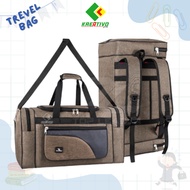 60L Travel Bag Duffel Bag Multifunctional Backpack Jumbo Homecoming Bag Men's Gym Bag Wanita