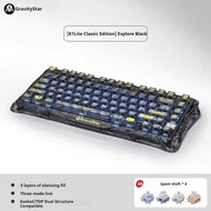 Gravastar ปะเก็น K1Pro RGB 75% คีย์บอร์ดแบบกลไกแบบไร้สายคีย์บอร์ดเล่นเกมกำหนดเองได้