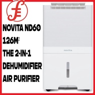 NOVITA ND60 126m² THE 2-IN-1DEHUMIDIFIER + AIR PURIFIER