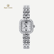 Royal Crown รุ่น 3603 นาฬิกาข้อมือผู้หญิงเล็กๆกันน้ำ ล้อมเพชร แบรนด์เนมแท้ - Vayo Jewelry