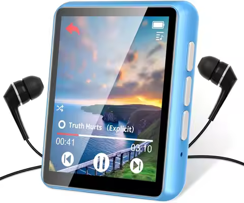 64GB MP3 Player with Bluetooth 5.3, MP3 & MP4 Players Portable HiFi Lossless Music Player with Speak
