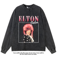 VEGA88 *elton john* Oversized longsleeve t-shirt | Oversized t-shirt | Washed t-shirt | Washing wash