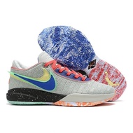 NK LeBron 20 "Lifer" Silver Clear/Orange Gauze Ball Real Lion QVJE RUWP