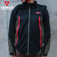 เสื้อการ์ด VEMAR JACKET A-02 ไม่ร้อน ระบายอากาศได้ดี การ์ด 5 จุด ไหล่ ศอก หลัง วัสดุผ้าโพลีเอสเตอร์ 