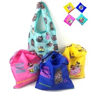 Foldable Storage Durable Supermarket Eco-Friendly Shopping Bag Milk Tea Beverage