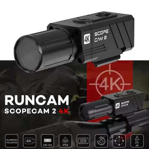RunCam Run Cam Scope Cam 2 Cam2 4K 8MP Digital Zoom Airsoft Camera