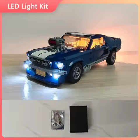 LED Light Set For 10265 compatible 21047 Ford Mustang (Only LED Light, NOT Include The Model Bricks)