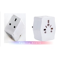 Multi Adapter/ 3 Way Adaptor 13AMP Socket Plug 3 Pin Travel