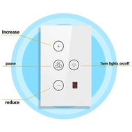 【BBI】-Tuya Zigbee Smart Fan Light Switch US Network Connection APP Control / Assistant Voice Control
