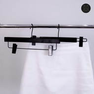 Pants Hanger Clip Real Wood Model DU-08 Black Cutting Tip 12