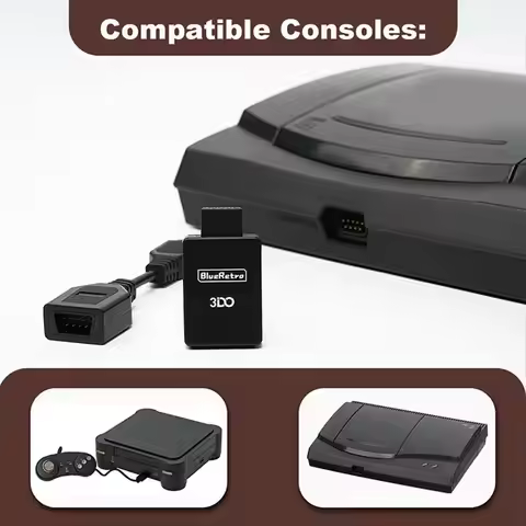 [B63C] For BlueRetro Wireless Game Controller Adapter for 3DO FZ-1 FZ-10 Consoles for Gamesir T4 Pro