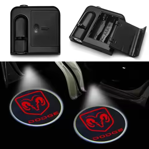2PCS For Dodge Hornet Charger Daytona Challenger SRT Hellcat‌ Logo Wireless Courtesy Car Door Projec