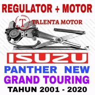 FRONT RIGHT. WARRANTY. WINDOW POWER REGULATOR + MOTOR ISUZU PANTHER NEW CAPSULE DYNAMO/ GRANDLS OEM 