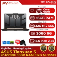 Asus Tianxuan 3 i7-12700H 16GB RAM 512G M.2 solid state 3060 6G 15.6 inch 2.5k Gaming Laptop