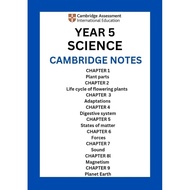SC.100🌟Year 5 Science Notes🌟Cambridge syllabus