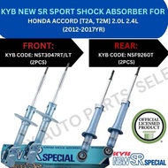 KYB GENUINE NEW SR SPORT ABSORBER (FRONT, REAR) FOR HONDA ACCORD [T2A, T2M] 2.0L 2.4L (2012-2017YR) 