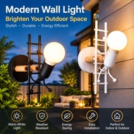 Nordic Villain Climbing Stairs Wall Lamp Art Stair Children's Room Bedroom Bedside W1UI ADTC 2DC4 0N