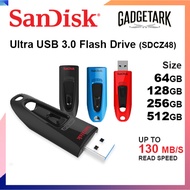 [SG] SanDisk Ultra SDCZ48 USB 3.0 16GB | 32GB | 64GB | 128GB | 256GB  Flash Drive Thumb Drive Pen Dr