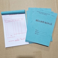 5 Retail Invoice Books 1 Copy – 50 Sheets/Book – Handwritten Printing Paper