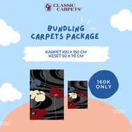 Karpet Tivoli 9 -Bundling Set- 1 Karpet & 1 Keset Minimalis Aesthetic