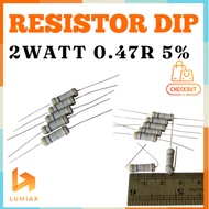 R resistor 2w 2Watt 0.47 Ohm 0R47 0.47ohm 2 watt tolerance 5% 0R47
