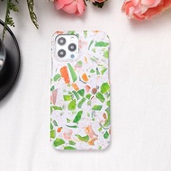 iPhone / Samsung 綠色水磨石 半包硬殼 手機殼【客製】