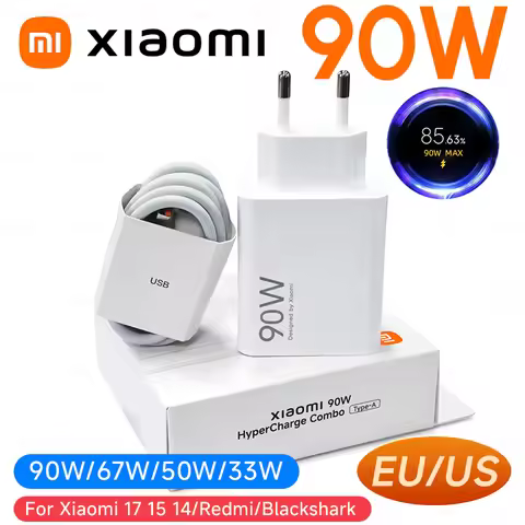 90W Xiaomi Original Charger 67W 55W Type C Adapter 6A Fast Charging USB Cable Mi 15 15T 14 13 Pro Ul