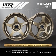 ADVAN GT (3R - Made In Thailand) 15” 16” 17” 4H100/4H114.3, 5H100, 5H114.3 ET38 DARK BRONZE / GLOSSY