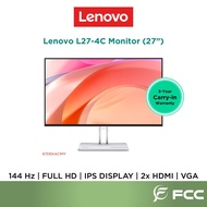 Lenovo L27-4C 27-inch IPS FHD 144Hz Speakers Monitor