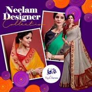Neelam Designer Saree Collection/Indian Wear/ Diwali/Sari/Deepavali Costume/ Indian Costume
