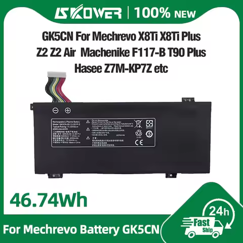 SKOWER GK5CN Battery for MECHREVO X8Ti X9Ti Pro Z2 Z3 Air MACHENIKE F117-B T90 Plus Hasee Z7M-KP7Z G