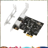 2.5G Gigabit Network Card Adapter with 2 Ports 2500Mbps PCIe 2.5Gb Ethernet Card RJ45 LAN Computer C