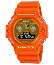 Casio - Casio 永恆終極韌性冷光時尚雙顯運動腕錶-亮眼橘 G-shock DW-5900TS-4