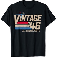 Men's cotton T-shirt Vintage 1946 Retro 79th Birthday for Men Woman 79 Years Old T-Shirt