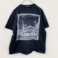 古著Meters/bonwe Meters Bonwe 短袖印花 T 卹，黑色，L 碼