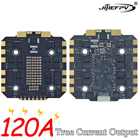 JIJIEFPV 120A 100A 80A 3-12S 4IN1 ESC H743 Stack H7 FC Flight controller FPV stack for MARK4 13inch 